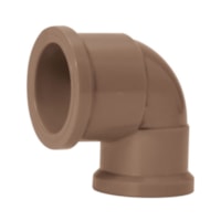 Joelho Soldável Em Pvc Marrom 60mm 96032 Plastubos